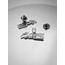 4 Lü Yaka Rozeti Silver Set
