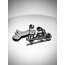 Chopper Motor 3D Metal Rozet