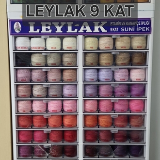 LEYLAK 9 KAT SUNİ İPEK - ETAMİN & KANAVİÇE