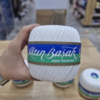 Altın Başak Süper Merserize 4 Adet Dantel İpliği - 70 No Krem (100 gr)