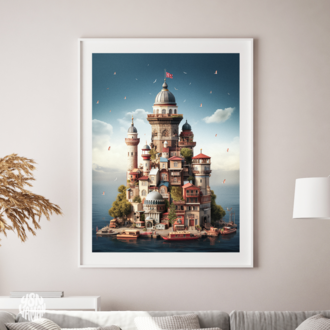 İSTİF ÜSKÜDAR 1 (FineArt, 50x70 cm Soğuk Damgalı)