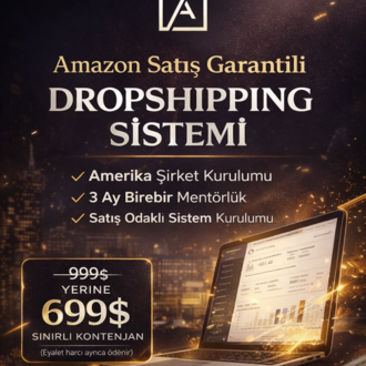 Amazon Satış Garantili Dropshipping Sistemi