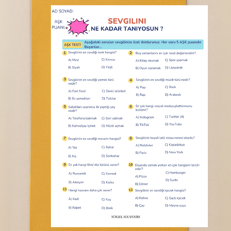 Aşk testi