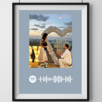 Spotify barkodlu poster
