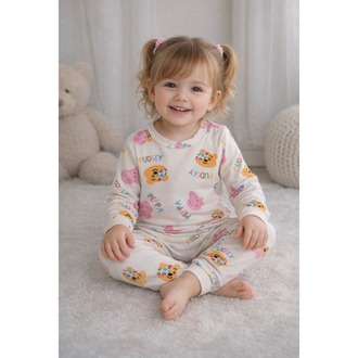 Peppa Pig ve Pudsey Desenli Pijama Takımi