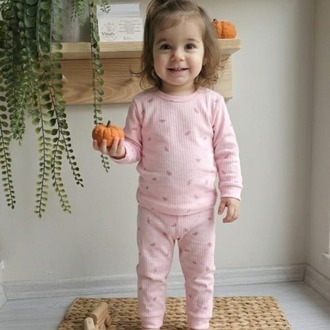 Karpuzlu düz model pijama takımı