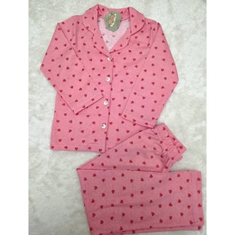 Kalp Desen Pijama Takımi