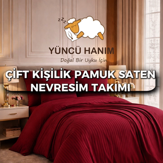 Pamuk Saten Nevresim Takımı Çift Kişilik