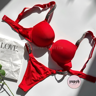 Victoria’s Secret Kırmızı Destekli Very Sexy Shine Takım