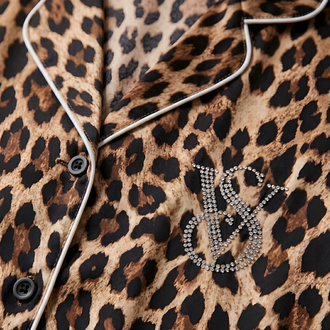 Victoria’s Secret Saten Leo Şortlu Pijama Takım