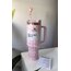 Stanley PEMBE Quencher Pipetli Termos Bardak / Ekru Desenli 40 Oz - 0.88L
