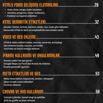 Sıfırdan İleriye Html Programlama