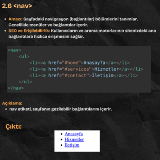Sıfırdan İleriye Html Programlama