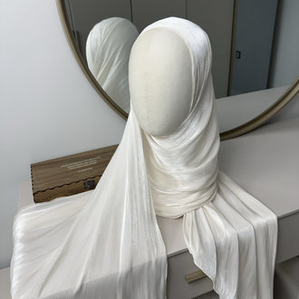 İpek iplikli premium organza şal