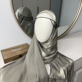 İpek iplikli premium organza şal