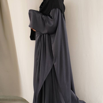 Büzgülü Abaya Tunik 