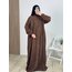 KADİFE ROBALI ELBİSE 