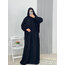 KADİFE ROBALI ELBİSE