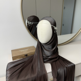 İpek iplikli premium organza şal
