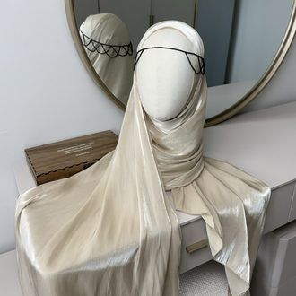 İpek iplikli premium organza şal