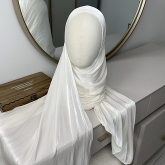 İpek iplikli premium organza şal