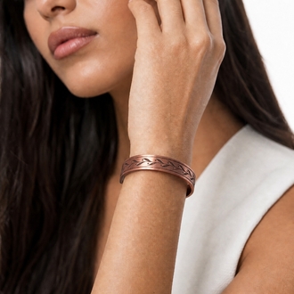 Perge - Kalın Model Bakır Bileklik-ZRN0101