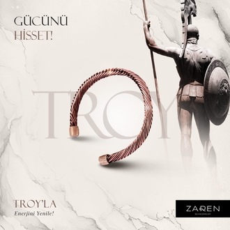Troy El Örgüsü Bakır Bileklik ZRN0028