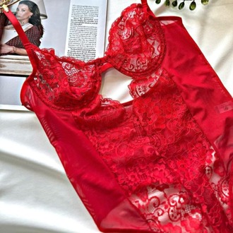 ZARVIA BODYSUIT KIRMIZI 