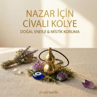 Zatenoldu nazar için civalı kolye
