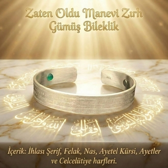 Zaten Oldu Manevi Zırh Gümüş Bileklik