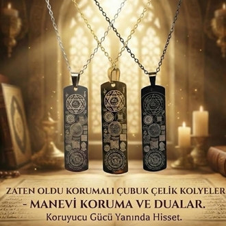 Zaten Oldu Korumalı Çubuk Çelik Kolye