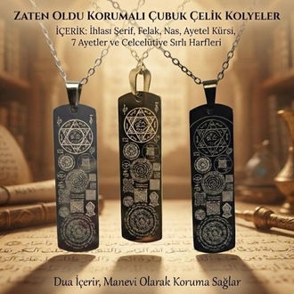 Zaten Oldu Korumalı Çubuk Çelik Kolye