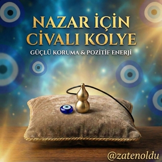 Zatenoldu nazar için civalı kolye