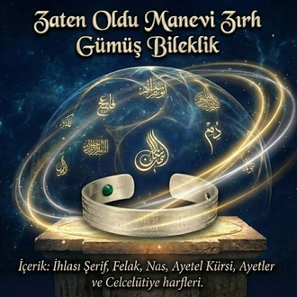 Zaten Oldu Manevi Zırh Gümüş Bileklik