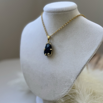 Lapis (doğal ) taşlı kolye 