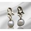 ✨ Silver Kalp İnci küpe ✨
