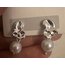 ✨ Silver Kalp İnci küpe ✨