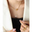 Gold Top İnci Kolye