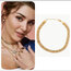 Gold Hasır Choker Kolye