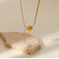 Gold Top İnci Kolye