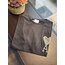 Taşlı A Marka T-Shirt - Siyah