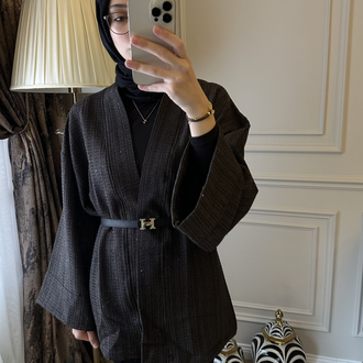 Tüvit Pullu Kimono/Ceket