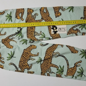 9-10 Yaş Çocuk Leopar Pamuklu Pijama Takımı