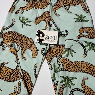 9-10 Yaş Çocuk Leopar Pamuklu Pijama Takımı
