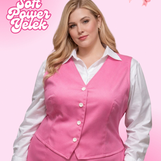 Soft Power Pastel Pembe Yelek