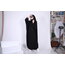 Düz Siyah Kapşonlu Abaya