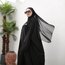 Black Kapşonlu Abaya