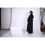 Düz Siyah Kapşonlu Abaya