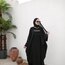 Black Kapşonlu Abaya