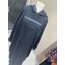 Gümüş Şeritli Kapşonlu Abaya